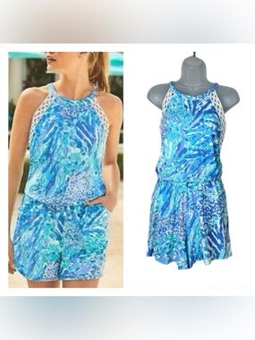 Lilly Pulitzer Lala Romper XS
Haven Hey Hey Beach Coastal Resort Euro Summer